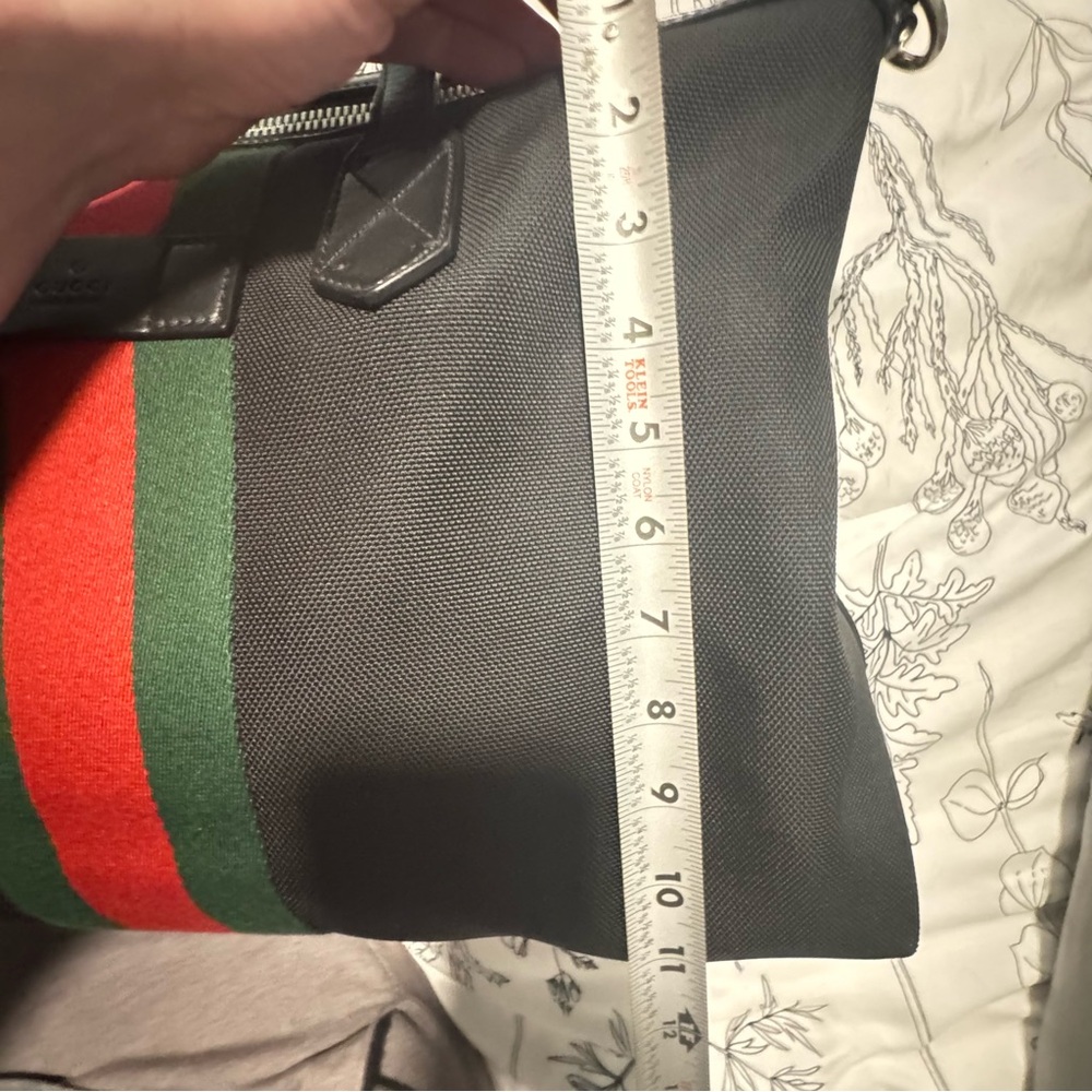 GUCCI  
🔥 Pre-Loved Black Techno Canvas Web Duffle - Picture 15 of 16